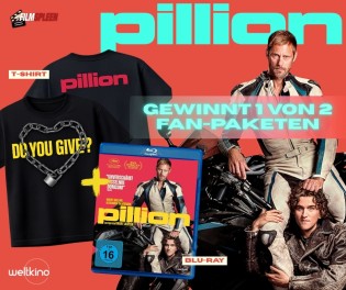 filmspleen - 1 von 2 Fan-Paketen bestehend aus je einer Blu-ray und einem T-Shirt (Gr. L) zum Film PILLION