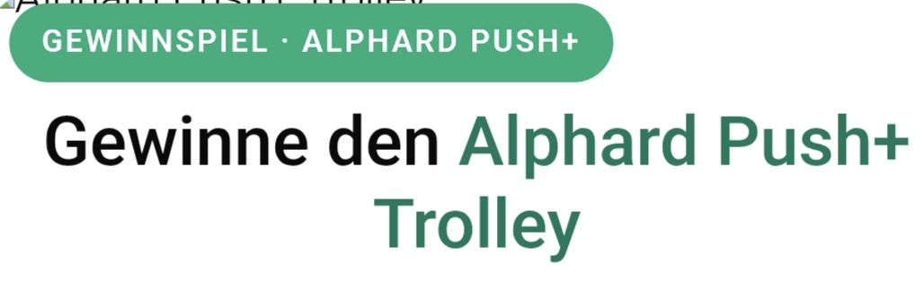 Golf Post - 1x Alphard Push+ Trolley (Premium Push-Trolley, upgrade-fähig zum E-Trolley)