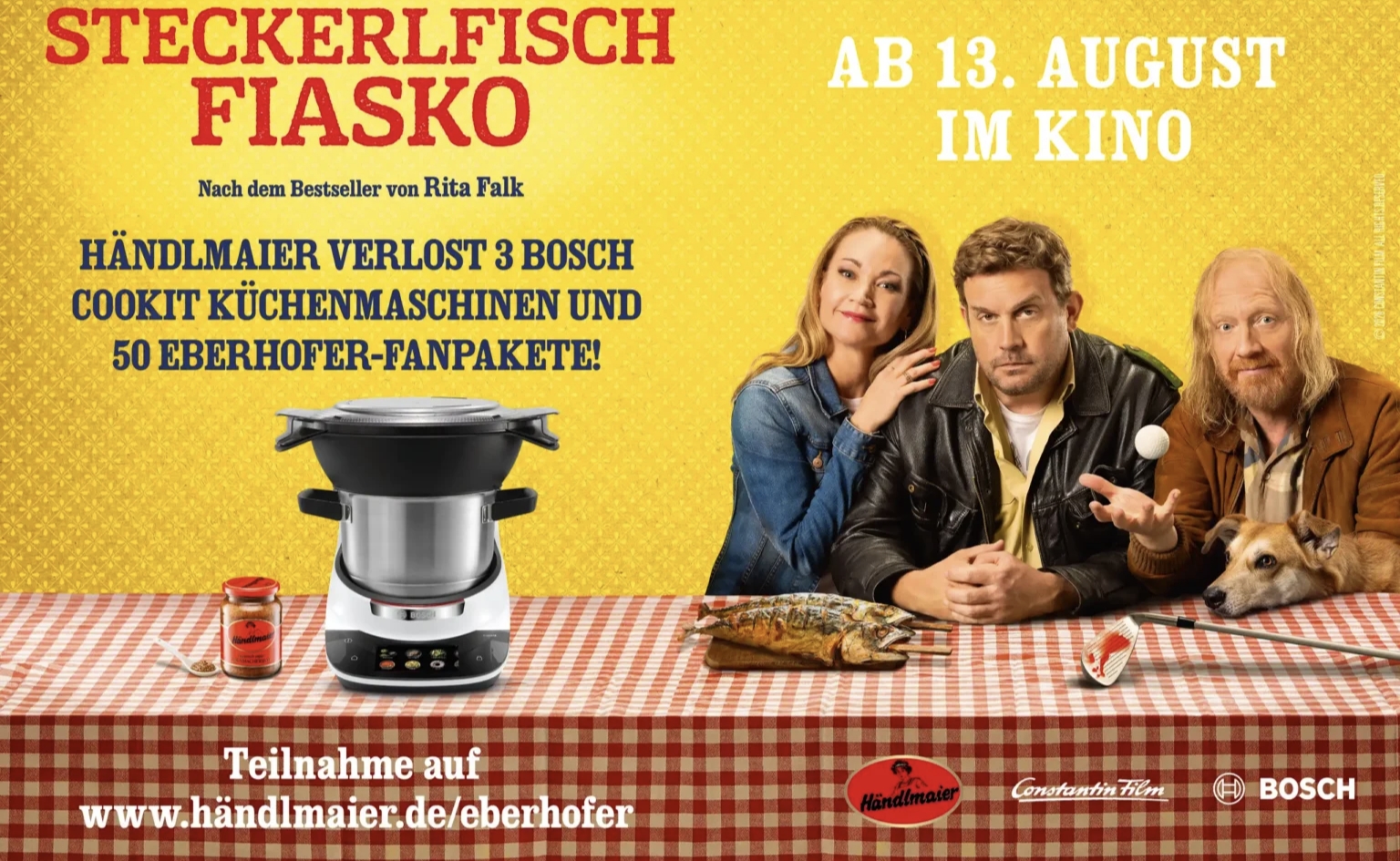 Händelmaier - 3× Bosch CookIt Küchenmaschine, 50× Eberhofer-Fanpaket
