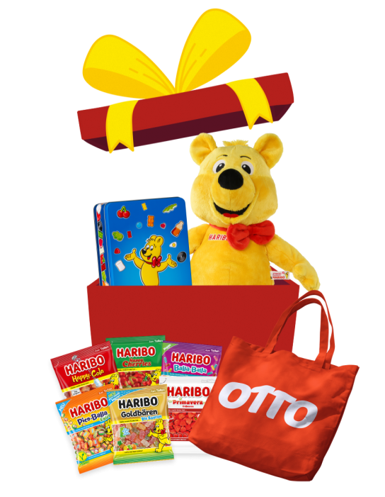 Haribo - Insgesamt über 1500 Otto-Gutscheine von 50-500 €, sowie 104 Naschpaket