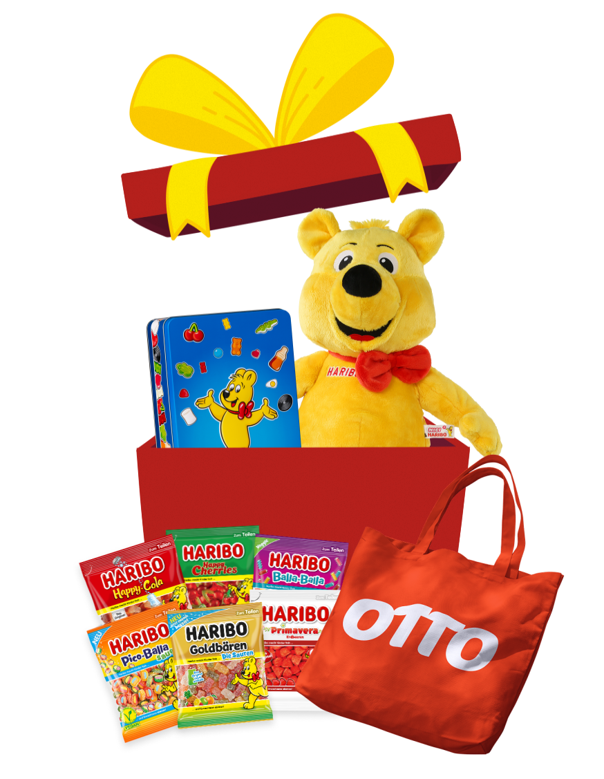 Haribo - Insgesamt über 1500 Otto-Gutscheine von 50-500 €, sowie 104 Naschpaket
