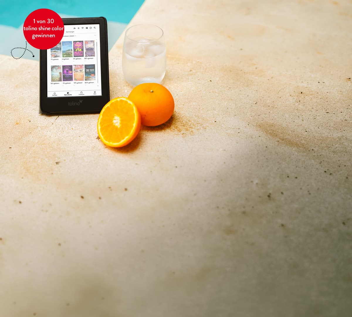 Hugendubel - 30x tolino shine color eReader inklusive Wunsch-eBook