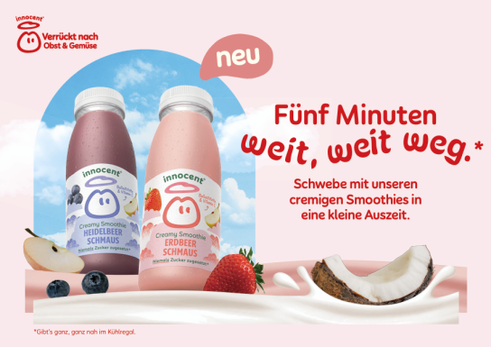 innocent - 10 innocent Creamy Smoothie Goodie-Taschen. In den Taschen enthalten sind: 1 Paar Socken 1 Schale 1 Tasse 1 Postkarte und die Tasche