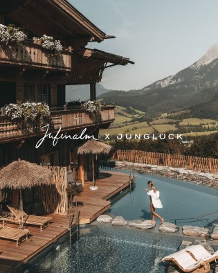 JUNGLÜCK - 2x je 2 exklusive Skin Retreats im Boho-Hotel Jufenalm. 2 Nächte in einer Bohemian Suite inkl. Halfmoonboard