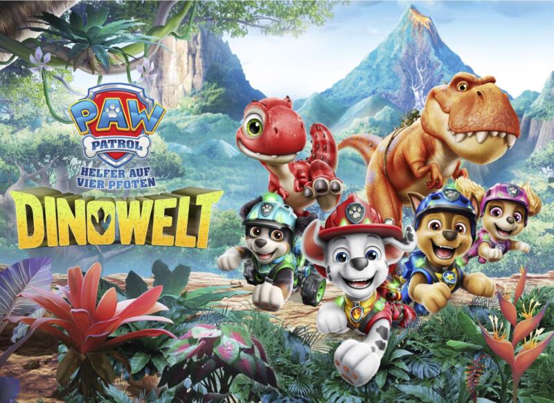 kidslife-magazin - ein Fanpaket von Paw Patrol mit Dinowelt für Nintendo Switch von Bandai Namco, 1 x Galakto Player inklusive 2 Hörspiel-Token mit den Abenteuern „PAW Patrol: 3 Hörspiel-Abenteuer mit Marshall“ und „PAW Patrol