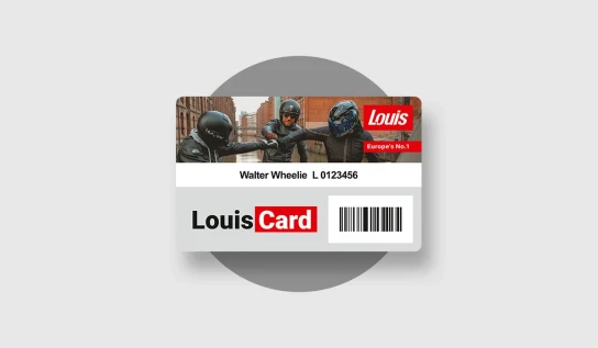 Louis Motorrad - einen von 2 300€ Gutscheinen von MOTOISM (Produktkauf mit Loius Card)
