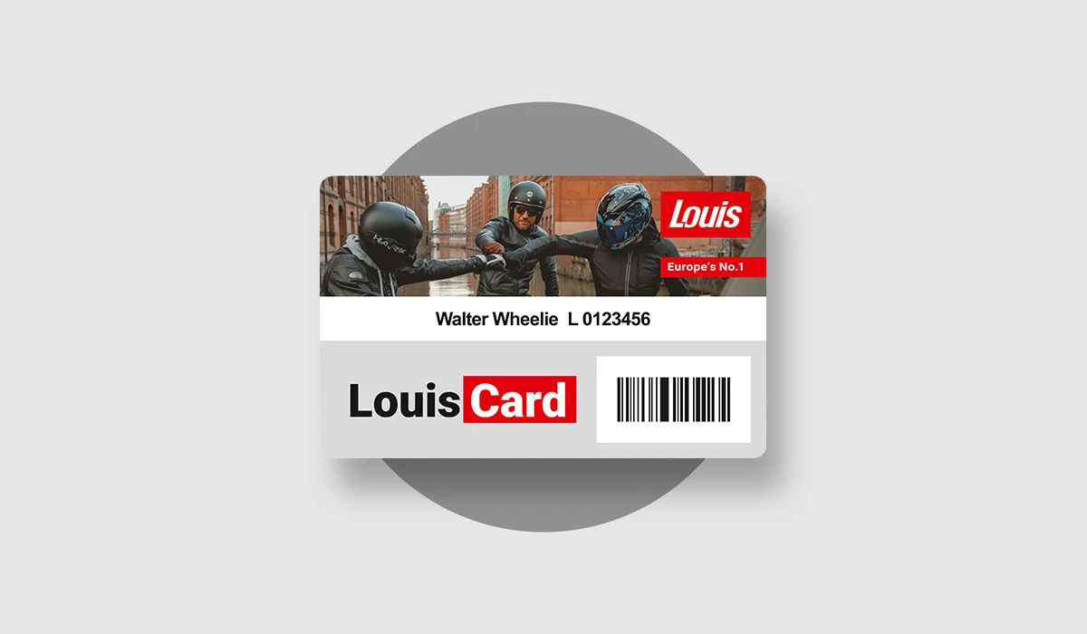 Louis Motorrad - einen von 2 300€ Gutscheinen von MOTOISM (Produktkauf mit Loius Card)