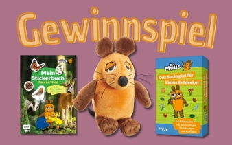 Meisenbach Verlag - zu „Die Sendung mit der Maus“ 1x Stickerbuch mit Sachwissen, 1x Suchspiel, 1x Plüschmaus