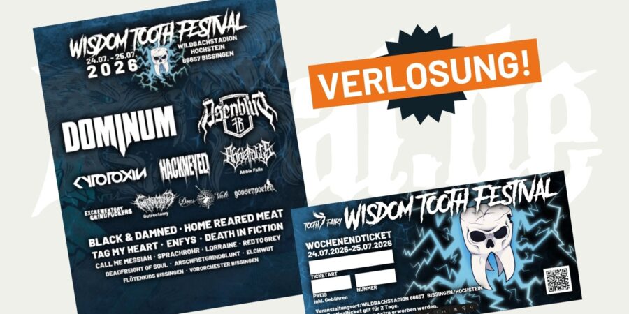 metal.de - 2x Tickets inkl. Camping für das WISDOM TOOTH FESTIVAL