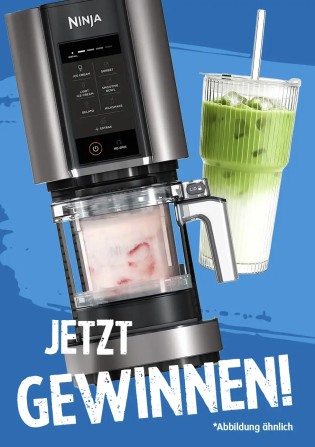 Milram - 1 x Ninja CREAMI Eismaschine, 1 x 2 VITEVER Smoothie Becher