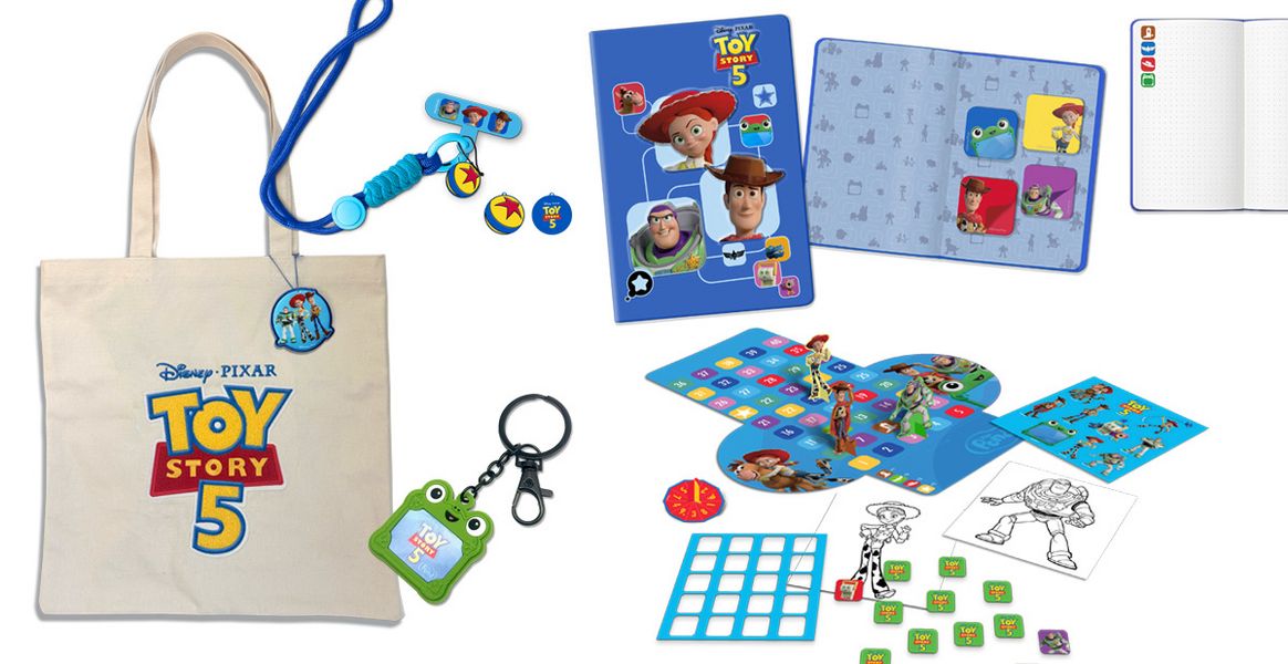 oeticket - 2 "Toy Story 5"-Fanpackages, bestehend aus je: 1x Schlüsselanhänger, 1x Phone Strap, 1x Notizbuch, 2x Tote Bag, 1x Activity Set, 2x Gutscheine
