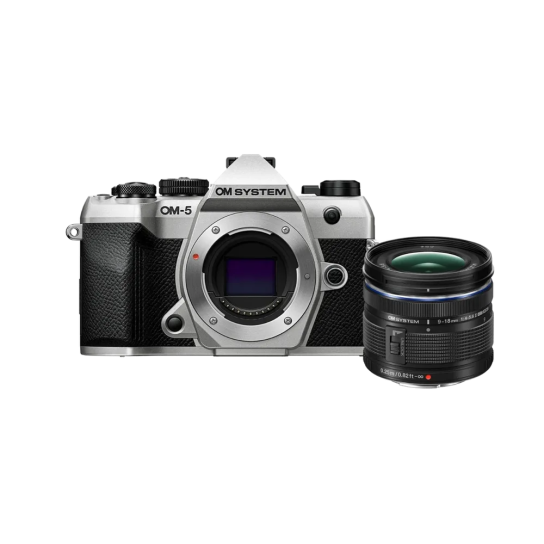 OM System - OM SYSTEM OM-5 Mark II Silber + 9–18 mm F4.0–5.6 II Objektiv-Kit