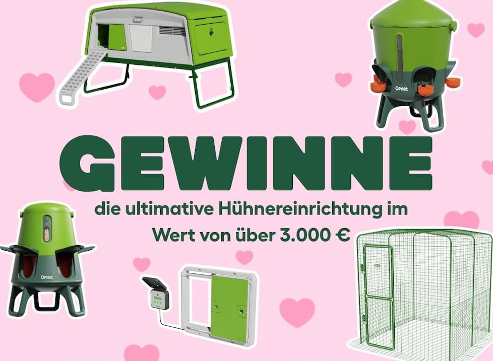 Omlet - Gewinnpaket für die Hühnerhaltung im Wert von über 3.000 €
