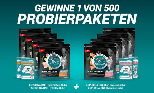 Purina - 500 PURINA ONE HIGH PROTEIN Probierpakete