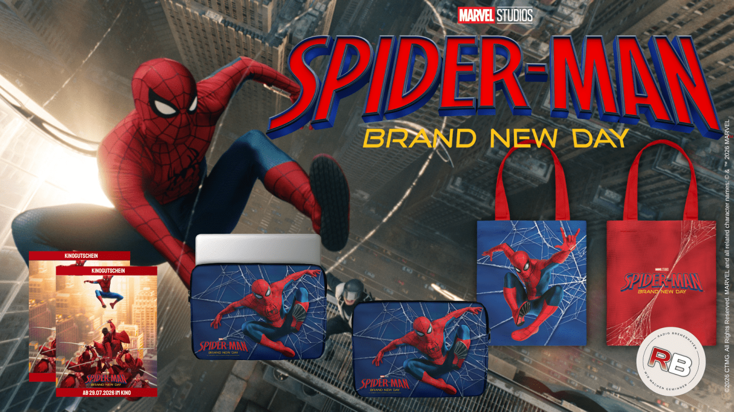 Radio Bremerhaven - 3 tolle Fanpakete zum Film Spider-Man Brand New Day bestehend aus je: 2 Kinotickets, 1 Tote-Bag und 1 Laptop Case