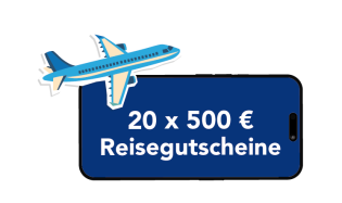 REWE - 20 x je einen 500 € Reisegutschein