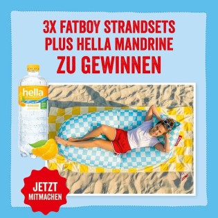 Rezepte mit Herz - 3 fatboy Strandsets im Wert von je 135 € inklusive hella Mandarine zum Probieren