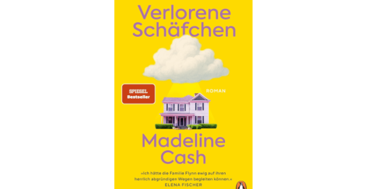 Rosenheimer Schaufenster - Ein Exemplar des Buches „Verlorene Schäfchen“ von Madeline Cash