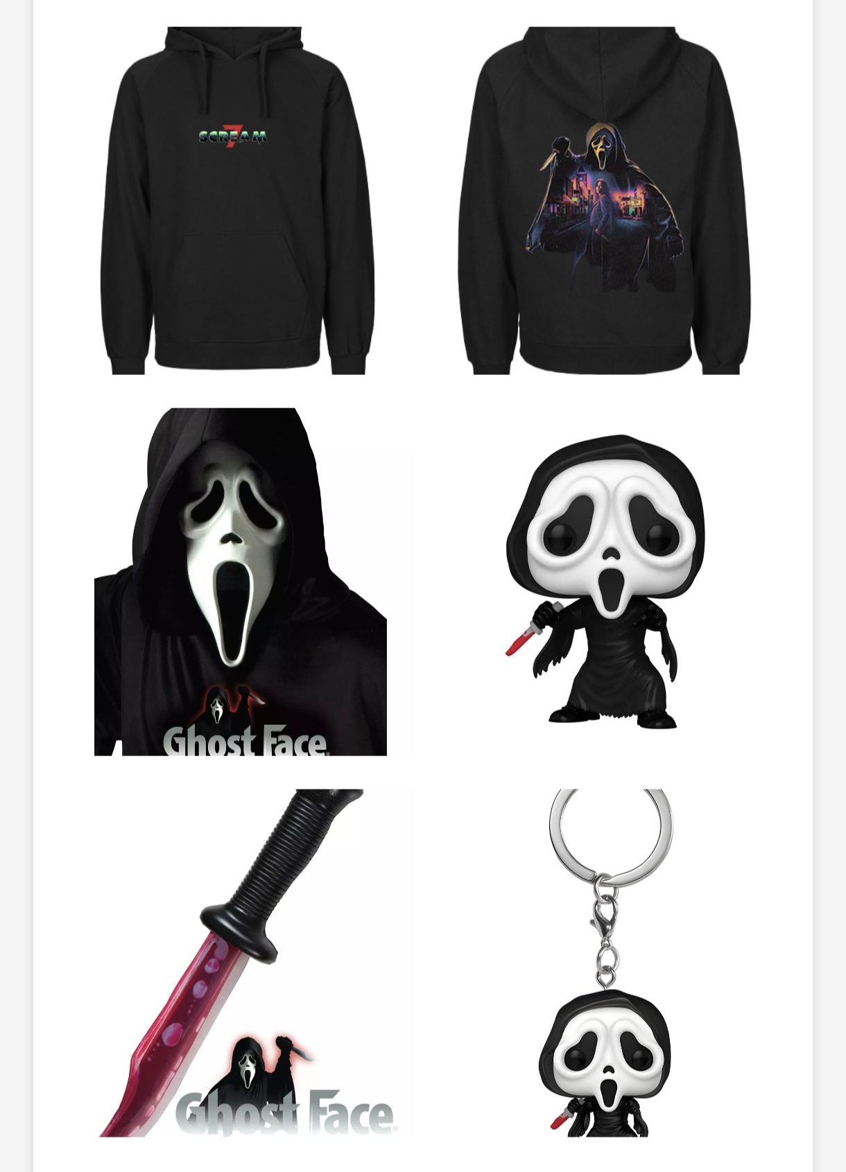 Scary Movies - 1x Scream 7 Fanpaket mit: iTunes Code, Hoodie und weiterem Merch