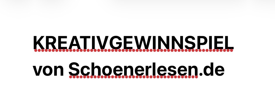 schoenerlesen.de - Überraschungspakete rund ums Lesen und Wohlfühlen - KREATIVGEWINNSPIEL