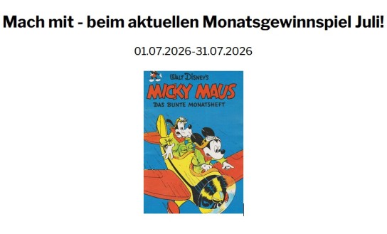 Secondcomic - Monatsgewinnspiel Juli: Gutschein über 20 € auf das gesamte Sortiment des Comic-Shops