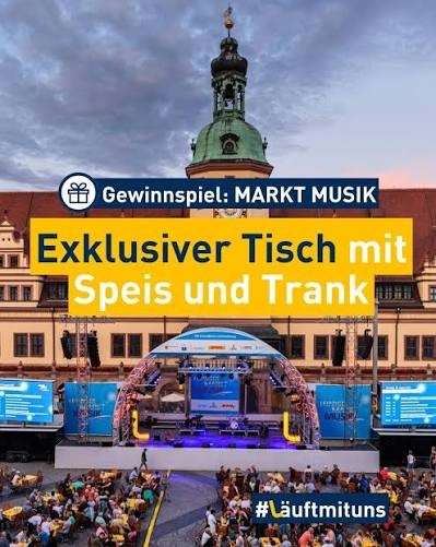 Stadtwerke Leipzig - Karten für einen Tisch bei der LEIPZIGER MARKT MUSIK am 07. August 2026 + Begrüßungsgetränk + kleine Köstlichkeiten aus dem traditionsreichen Auerbachskeller