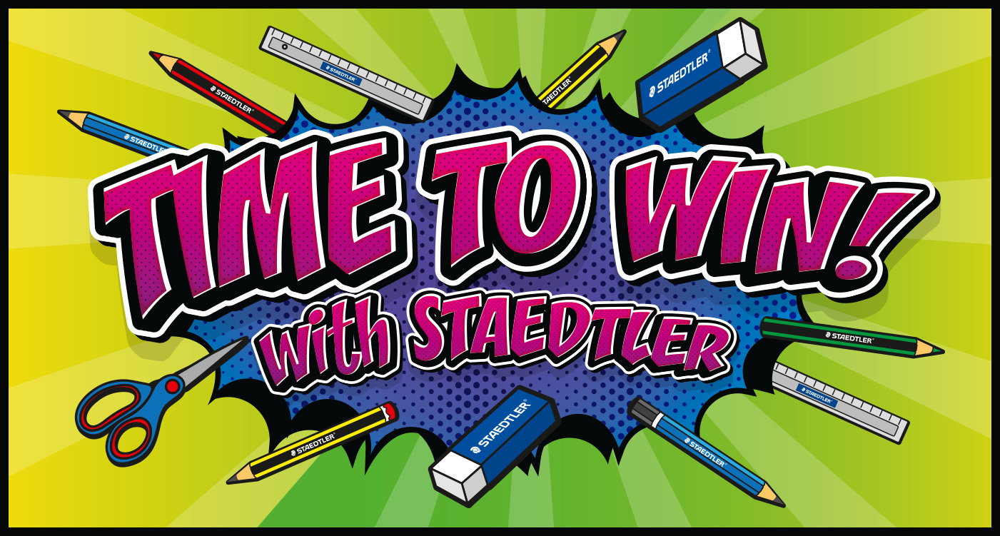 STAEDTLER - 1× Reisegutschein im Wert von je 5.000 €  - 1× Mountainbike im Wert von je 2.500 €  - 15× STAEDTLER Schulstarter-Sets im Wert von je 250 €