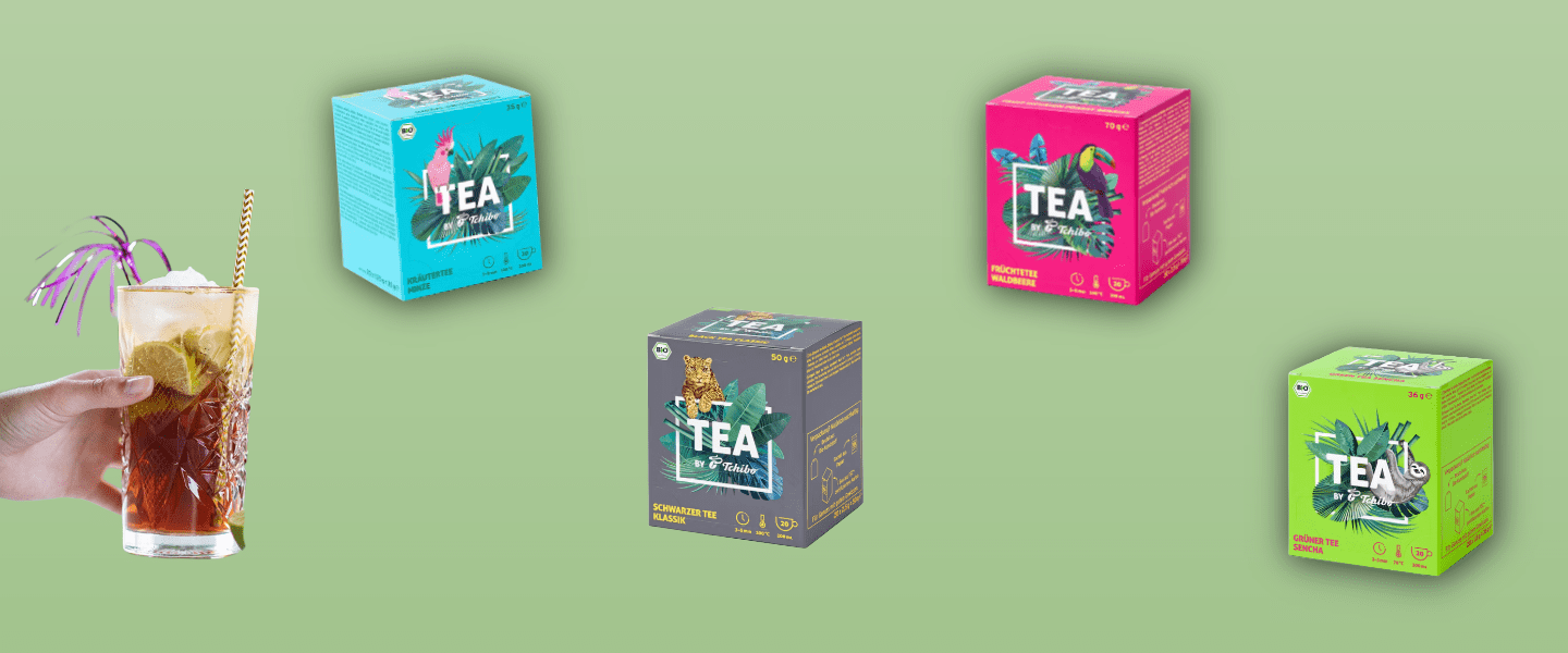 Tchibo - 30 glückliche Glückspilze je ein Tea-by-Tchibo-Set mit allen 4 Teesorten