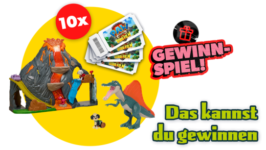 toggo - 10x PAW Patrol Fan-Paket bestehend aus: - Rise and Roll Dino Set - Super Lava Blas Playset - 4 Kinofreikarten für 