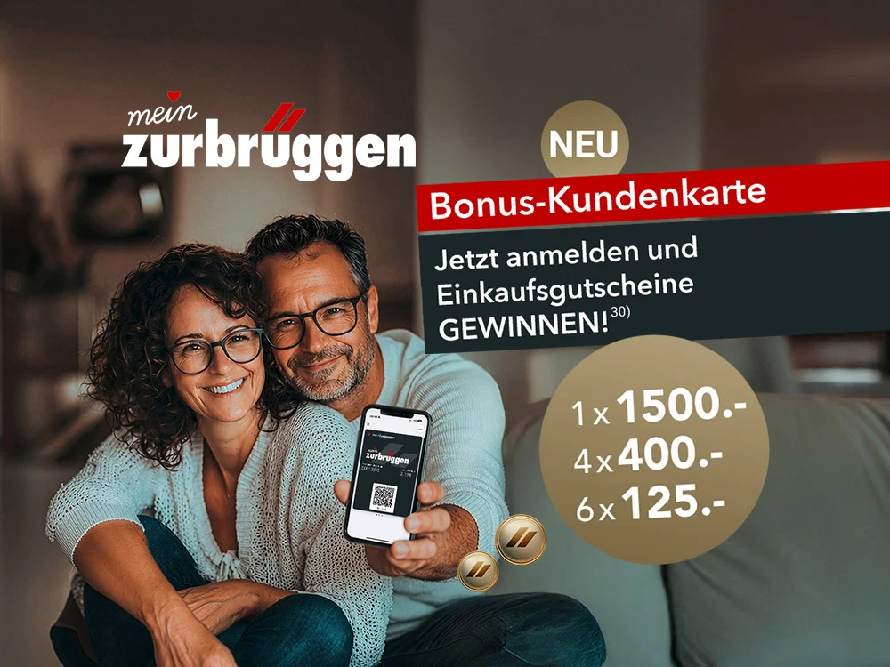 Zurbrüggen - 1x Einkaufsgutschein im Wert von 1.500 €, 4x Einkaufsgutschein im Wert von 400 €, 6x Einkaufsgutschein im Wert von 125 €