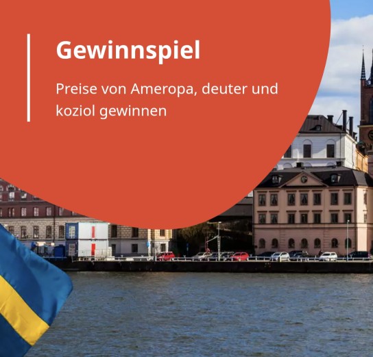 Ameropa - Eine 4-tägige individuellen Linienzug- und Schiffsreise für 2 Personen inkl. 3 Übernachtungen sowie weitere Sachpreise