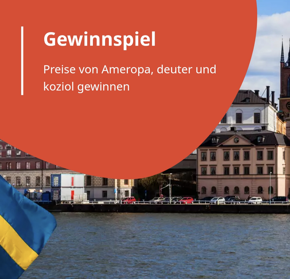 Ameropa - Eine 4-tägige individuellen Linienzug- und Schiffsreise für 2 Personen inkl. 3 Übernachtungen sowie weitere Sachpreise