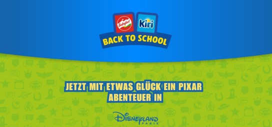 Babybel & Kiri - 3x 1 Pixar Abenteuer für 4 Personen in Disneyland Paris (Produktkauf)
