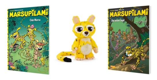 Beyond Pixels - 2 x 2 Kinogutscheine, 2 x Marsupilami Plüschtiere, 2 x Marsupilami Comic #34, 2 x Masupilami Comic #35