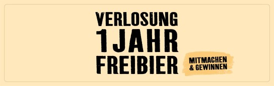 Bierentdecker - 3x 1 Jahr Freibier