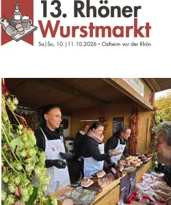 Biomagazin - Einen Präsentkorb mit Wurst- und Schinkenspezialitäten im Wert von 50 Euro und je 2 Eintrittskarten für beide Tage des 13. Rhöner Wurstmarkts