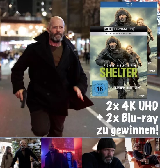 BLURAY-DISC - 4 x „Shelter“ (2 x 4K UHD + 2 x Blu-ray)