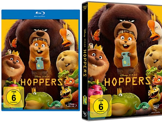 dietestfamilie - 1 x DVD von Disney•Pixar HOPPERS • 1 x Blu-ray von Disney•Pixar HOPPERS