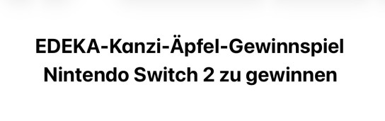 EDEKA - 2 x Nintendo Switch 2 sowie 20 x 100 € EDEKA Einkaufsgutschein