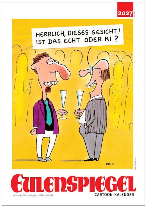 Eulenspiegel-Zeitschrift - 2 x 1 Cartoon-Kalender 2027 von Eulenspiegel