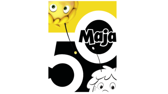 FamilyFlair - Biene-Maja-Fan-Set: 1 × Biene Maja Plüschtier, 1 × Willi Plüschtier, 1 × Biene Maja Handpuppe, 1 × Willi Handpuppe, 1 × Biene-Maja-Kissen