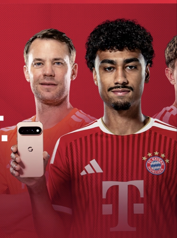 FC Bayern - Ein Google Pixel 11 Pro in der Farbe Canyon