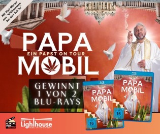 filmspleen - 1 von 2 Blu-rays des Films PAPAMOBIL – EIN PAPST ON TOUR