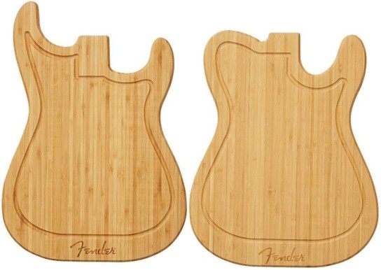 Glücksstern-PR - je 1x Schneidebrett Fender®-Cutting-Board in „Strat“- oder „Tele“-Form im Wert von je ca. 36,– €
