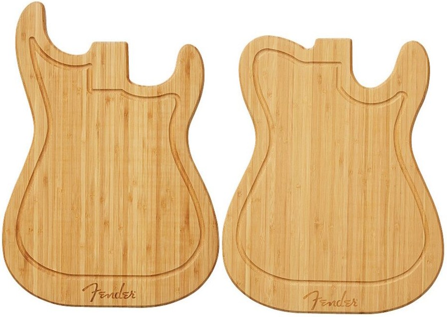 Glücksstern-PR - je 1x Schneidebrett Fender®-Cutting-Board in „Strat“- oder „Tele“-Form im Wert von je ca. 36,– €