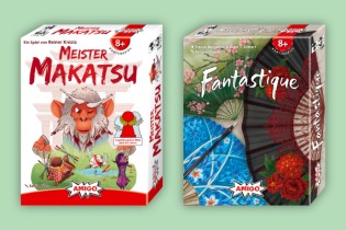 happy Spots - 3x die AMIGO-Spiele „Fantastique“ und „Meister Makatsu“