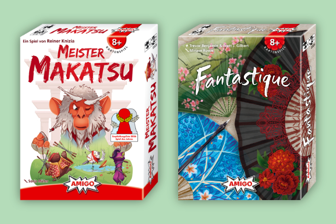 happy Spots - 3x die AMIGO-Spiele „Fantastique“ und „Meister Makatsu“