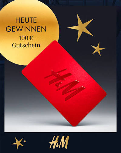 H&M - 5 x je 1 EUR 100 H&M Geschenkgutschein