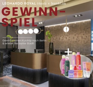 Jean&Len - Gutschein für 2 Personen für 1 Nacht im Leonardo Royal Berlin Alexanderplatz inklusive Frühstück und Abendessen, ein Jean&Len Feelgood Produktpaket