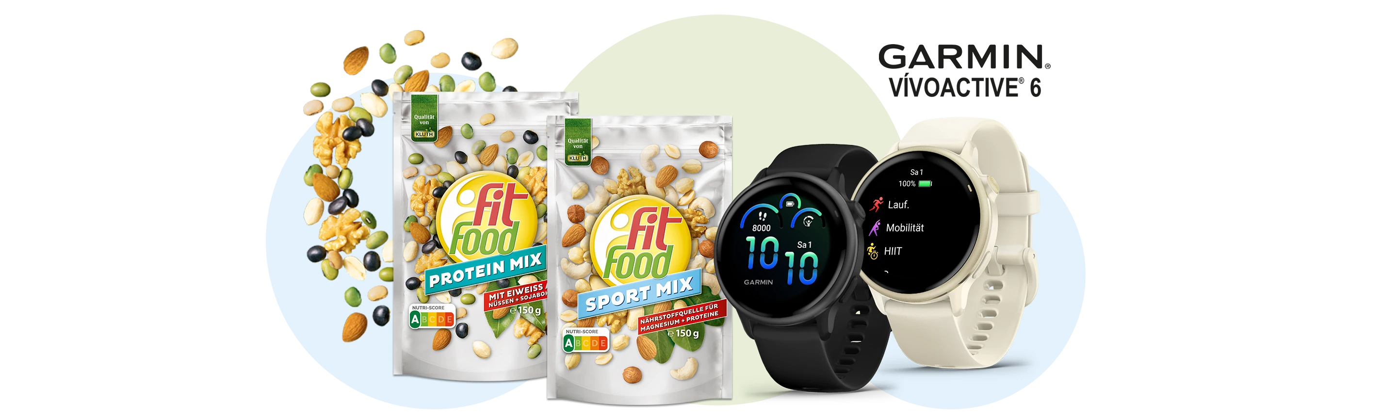 Kluth - 30 x GARMIN vívoactive 6 (Farbvariante schwarz/Schiefergrau oder bone/Lunargold)